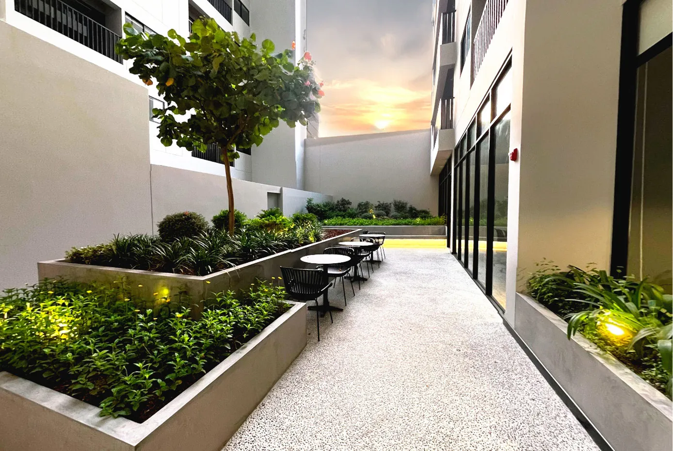 Patio interior en Smart Rent Perú · Ricardo Palma